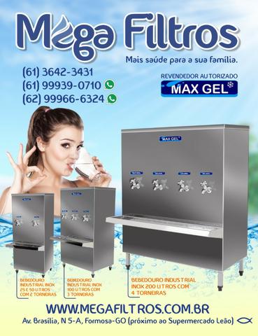 Bebedouro industrial: 200Lts, 100Lts, 50Lts, 25Lts.