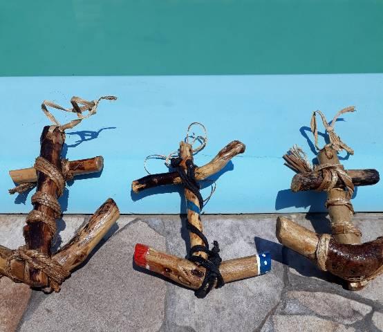 Arte em madeira.Ancoras artesanais. - Foto 2