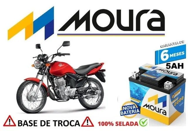 Bateria Moura 5Ah Honda Fan 2010