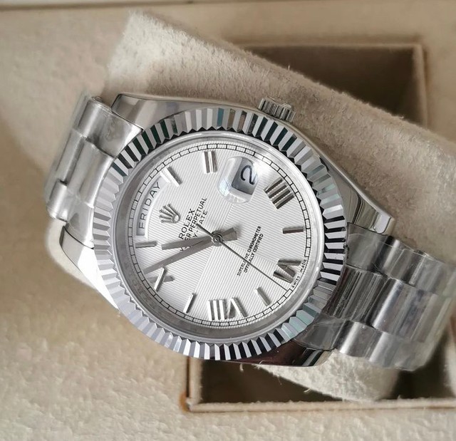 Relógio Rolex DayDate Presidente Prata 41mm - Foto 2