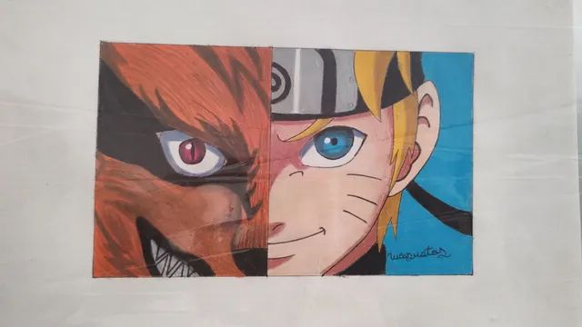 Desenhos Naruto Uzumaki Feito a Mão - Objetos de decoração