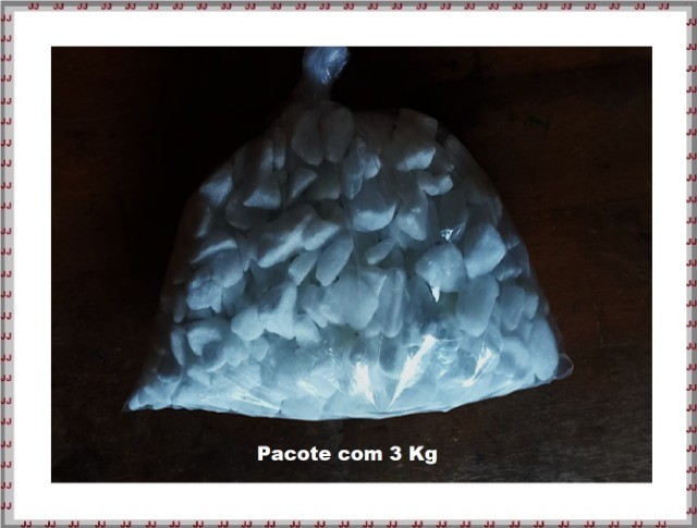 Pedra Dolomita branca número 2 - Decoração pct de 3 Kg 2-4 cm - Foto 2