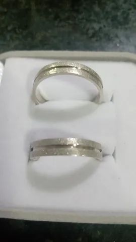 Aliança em prata 