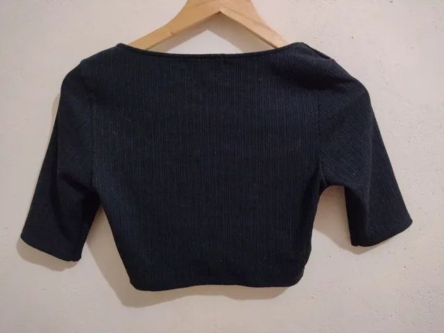 Cropped preto  - Foto 3