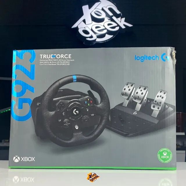 Kit Volante Logitech G923 para Xbox Series X, S, Xbox One e PC com TRUEFORCE  + Câmbio Logitech G Driving Force, Compatível Volantes Logitech G923, G29 e  G920