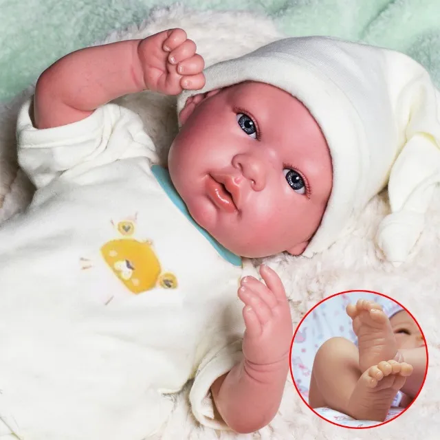 Bebe Reborn Realista Menina Girafinha Pode Dar Banho 46cm