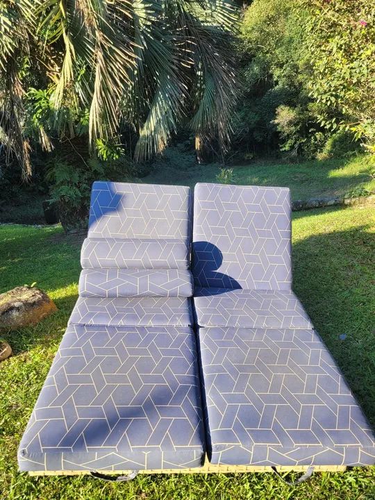 Namoradeira casal c/ acab. rattan