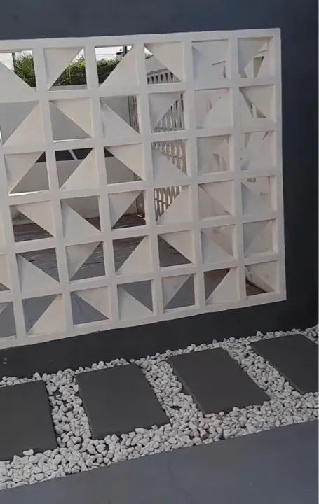 Cobogo triangular - bloco decorativo  - Foto 2