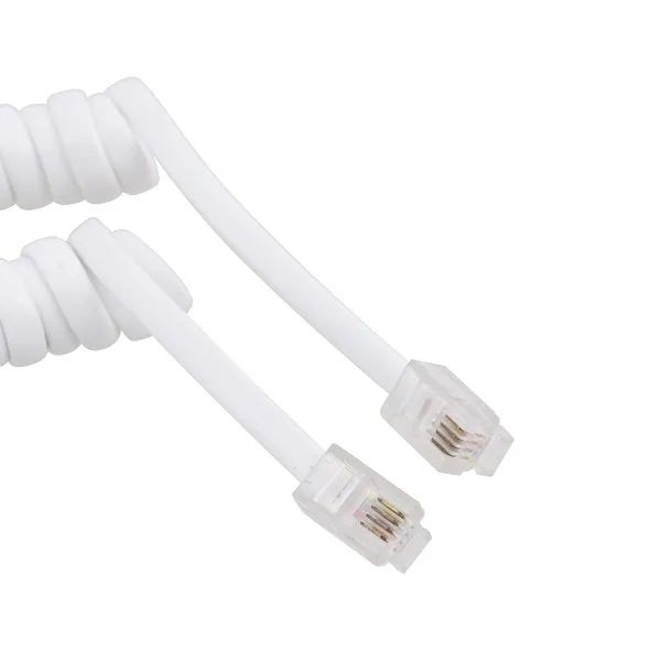 Cabo Espiral Telefone Branco Mb Tech 3m Gb51224 - Foto 2