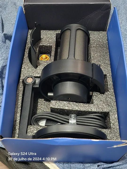 Microfone USB fifine ampligame a8 rgb - Foto 2