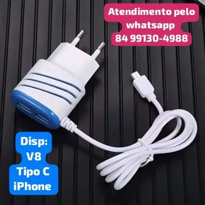 Carregador iPhone Tipo C V8