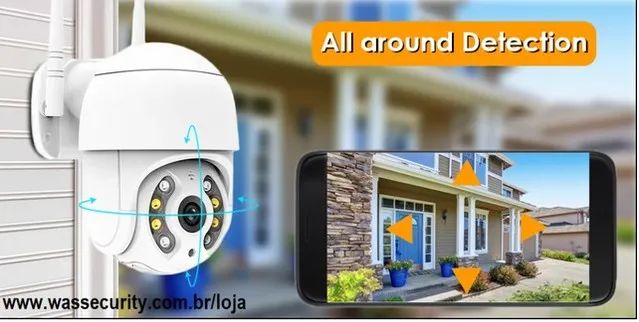 Câmera Ip Wifi 1080p Gira 320° Ptz Dome Prova De Água Hd - promoção !!! - Foto 3