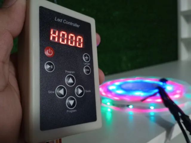 Fita Led Digital Ws2811 6803 Rgb Ip67 366 Efeitos, ja vai com fonte 12v (mult Colorida) - Foto 5