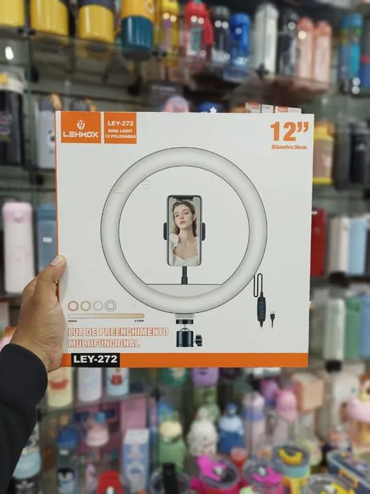 Ring Light 12 polegadas Com tripé até 2 metros - entrega grátis em São Luís  - Foto 2