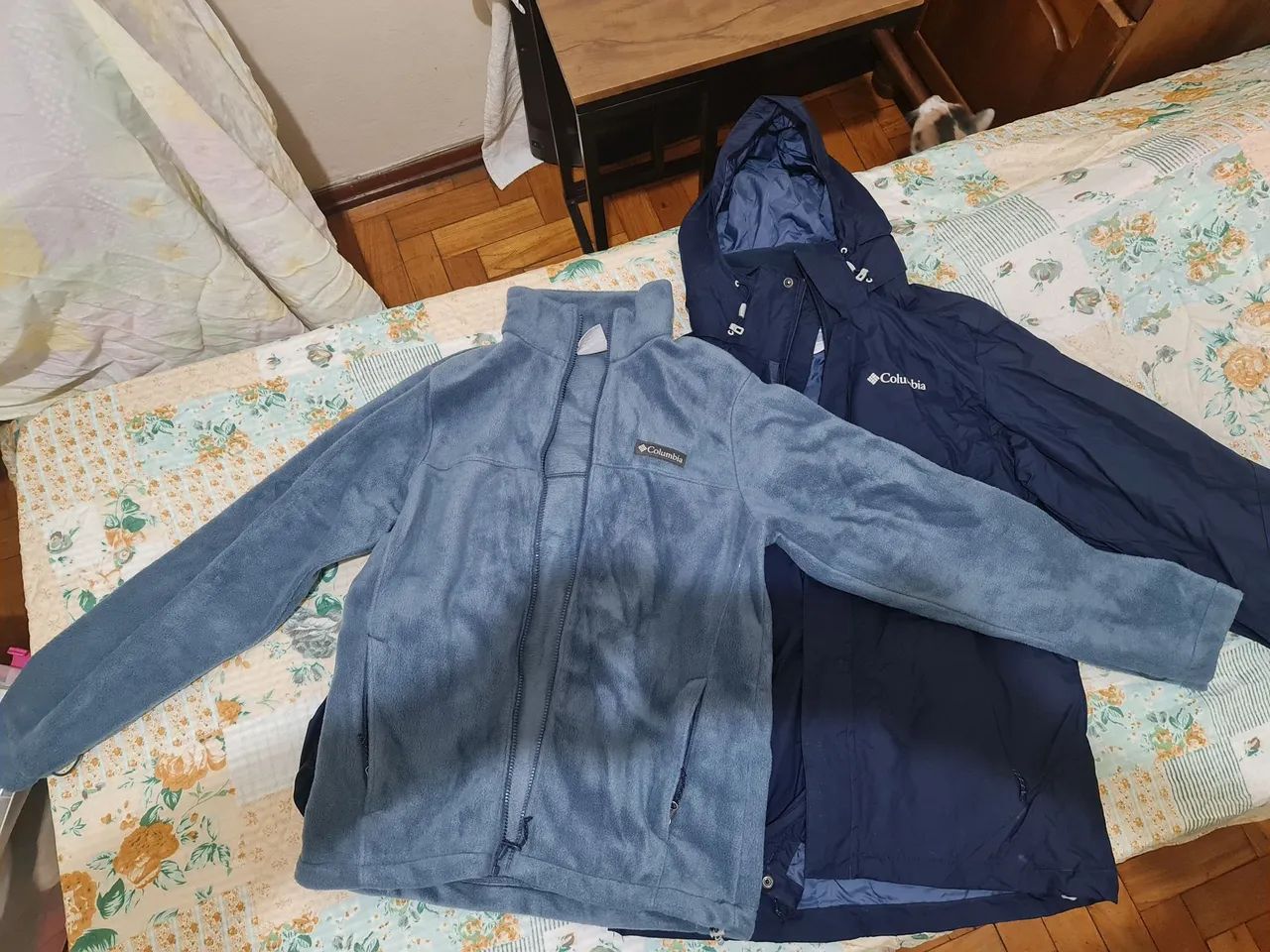 Jaqueta Impermeável Colúmbia Azul Escuro SEM TROCAS