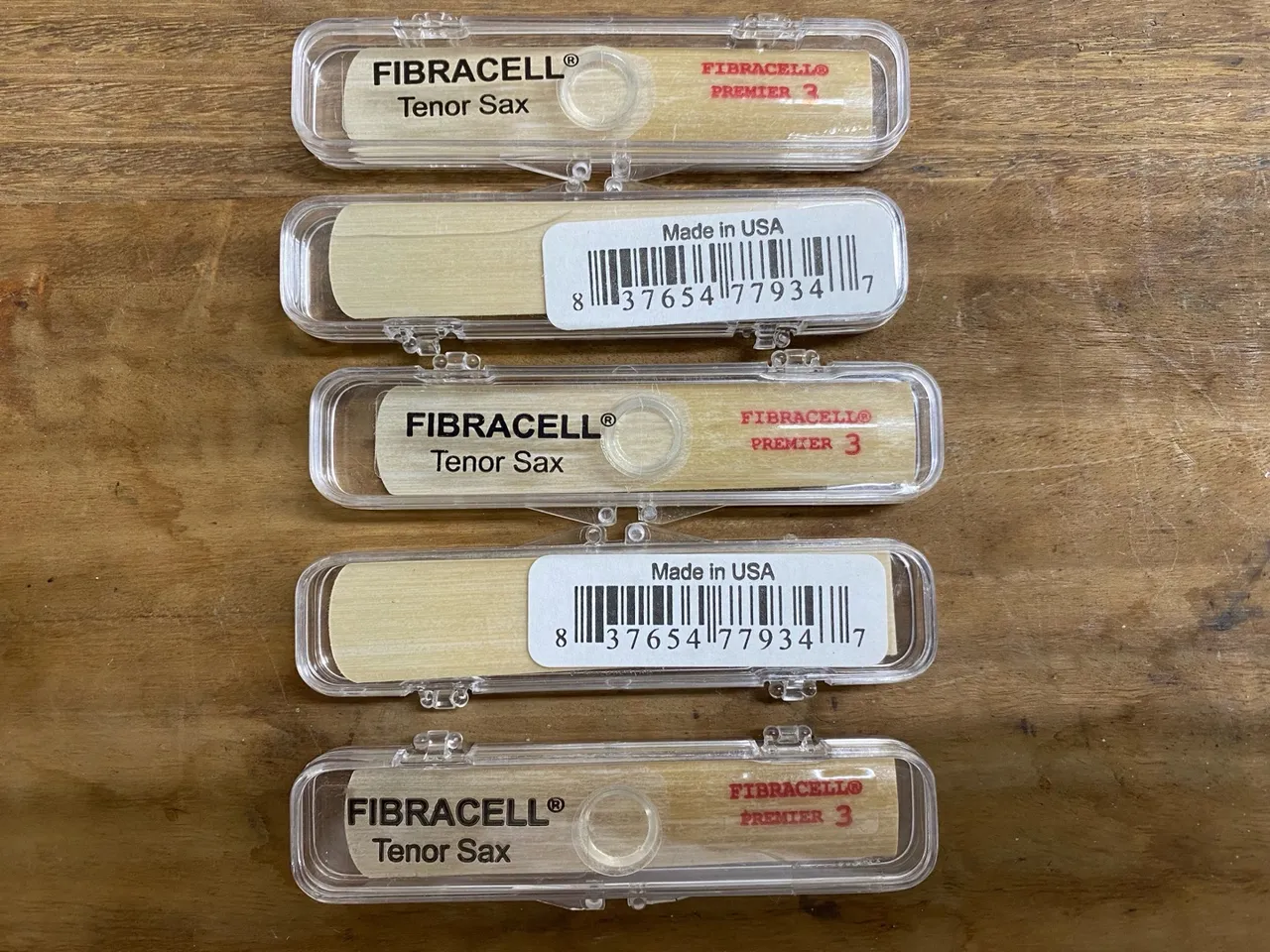 Palheta P/ Sax Tenor Fibracell Premier Nº 3,0 - Original