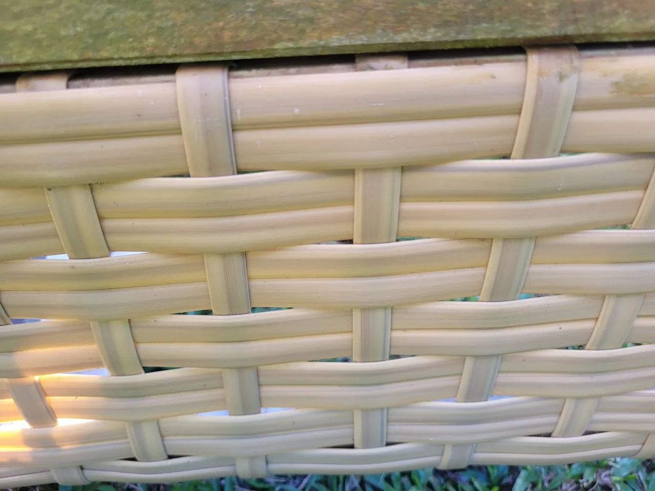 Namoradeira casal c/ acab. rattan - Foto 3