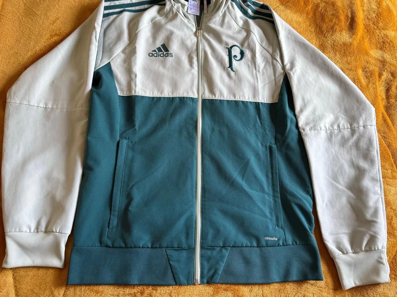 Jaqueta adidas Palmeiras branca 2017 - Foto 3