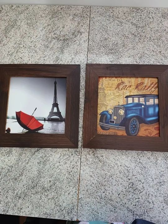 Par de quadros decorativos