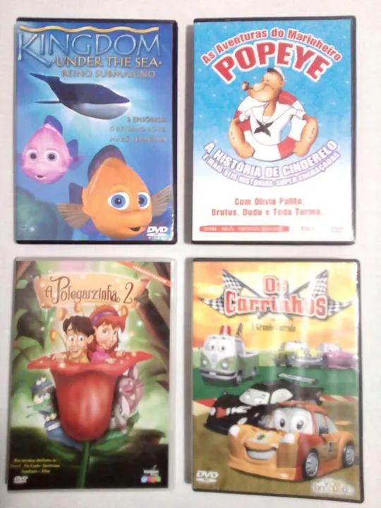 As férias chegaram! 31 DVDs infantis e 1 evangélico - originais com aparelho de DVD - Foto 3