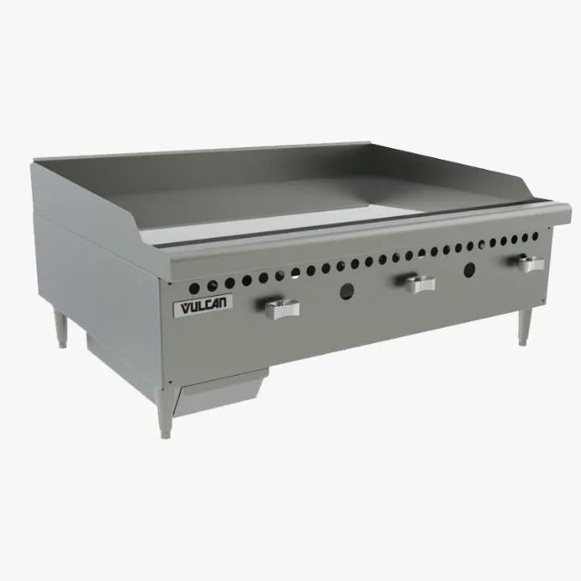 Chapa hamburgueria  25.4 mm  à Gás Vulcan VCRG36 Nova 90cm de comprimento 