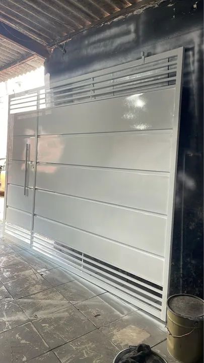Portão galvanizado com instalação 64842053124609120