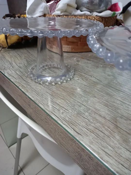 2 Suportes de Bolo de Vidro VALOR 80 NAO FAÇO ENTREGA - Foto 6