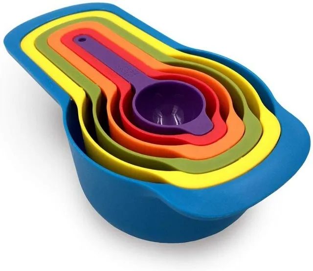 Conjunto 6 Medidores Para Culinária Coloridos E Encaixáveis - Foto 2