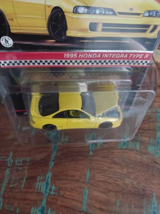 Hot Wheels Rlc 1995 Honda Integra Type R Amarelo - Foto 3