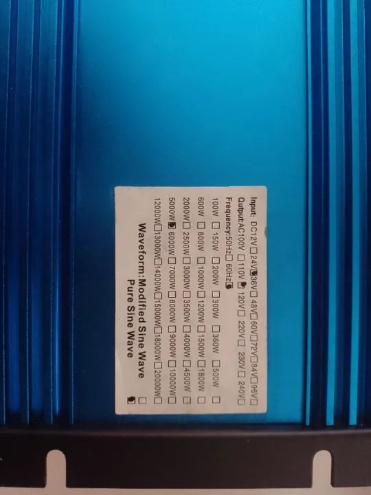 Inversor 5000W Senoidal Pura NOVA com conectores MC4 e cabos - Foto 4