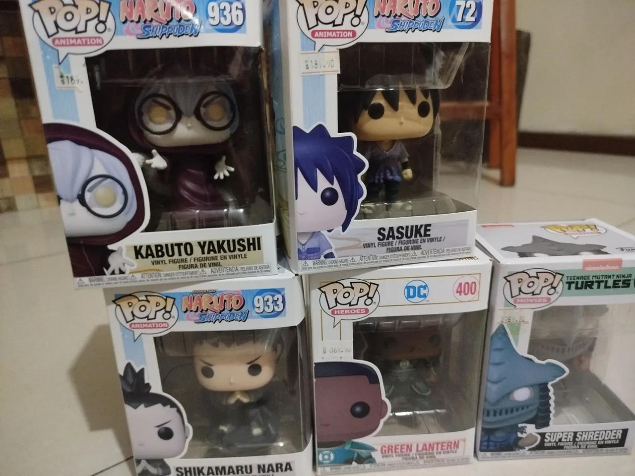 Coleção Funko Pop Naruto, DC e Tartarugas Ninja
