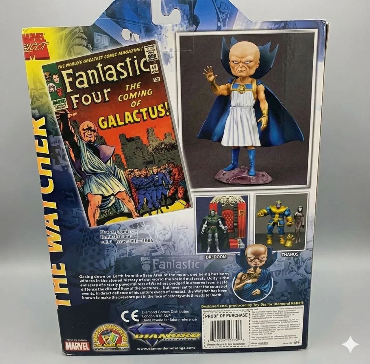 Cenario Encarte Vigia The Watcher Marvel Select Original - Foto 2
