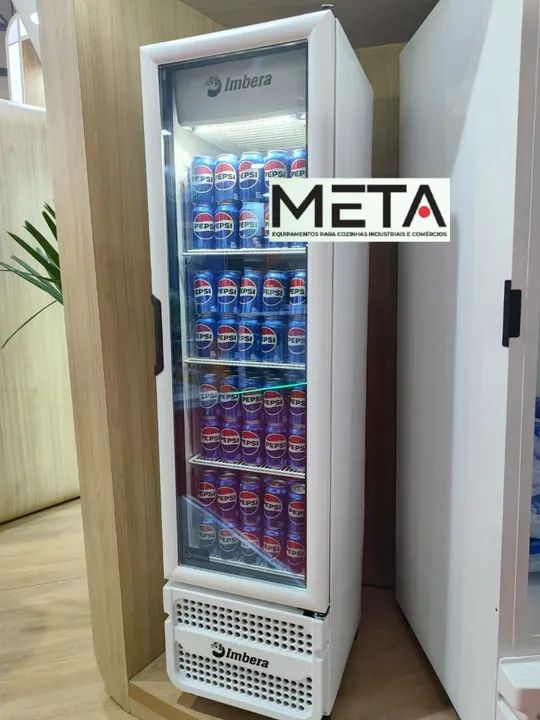 Geladeira Expositora Imbera 244 litros slim para refrigerantes água e sucos novo 