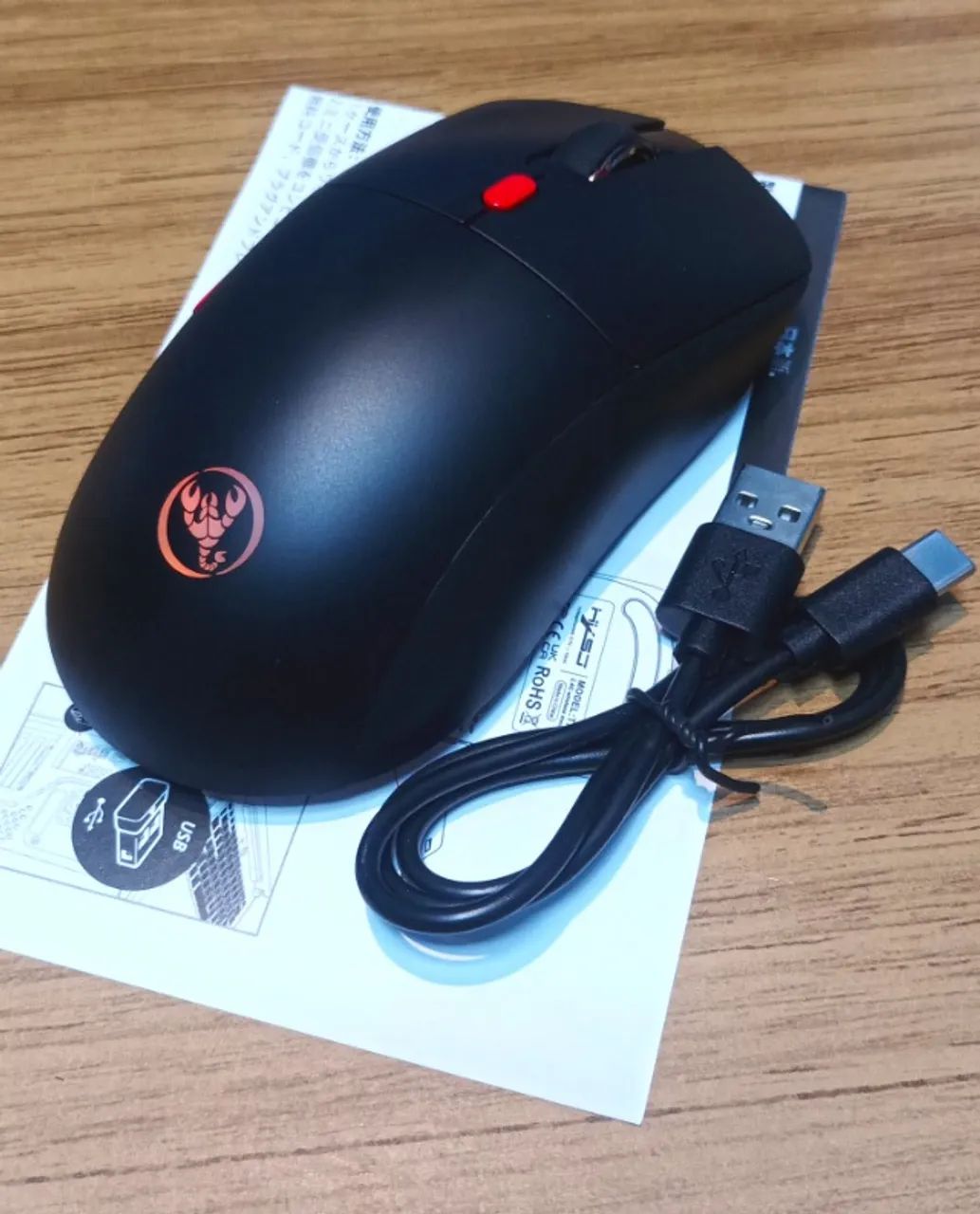 Mouse HXSJ T20 PRETO - Foto 3