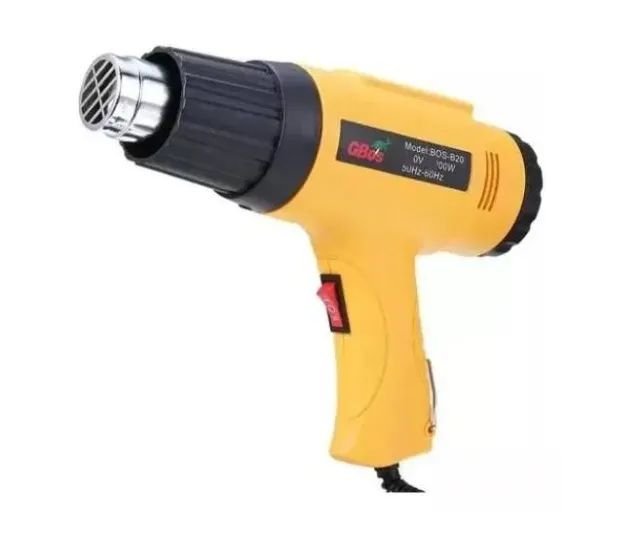Soprador Pistola De Ar Quente Gbos 1800w Amarela - Foto 3