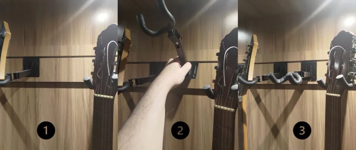 Expositor Premium de Instrumentos - Até 10 Guitarras ou Violões - Foto 3