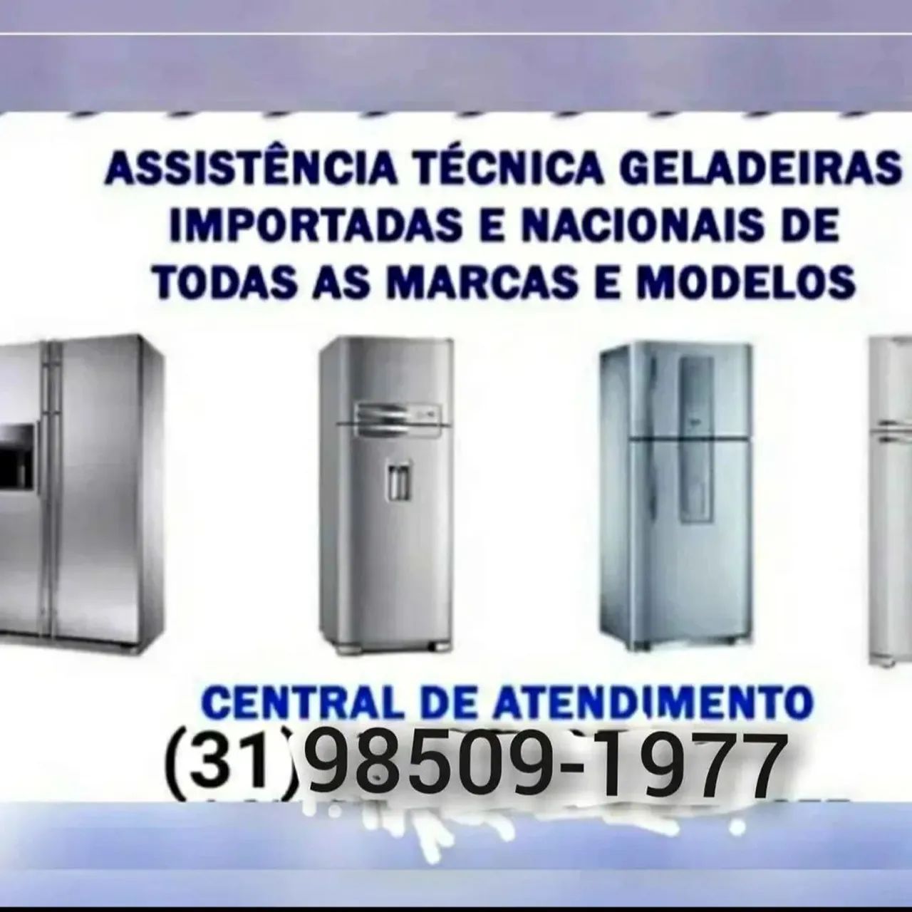 Geladeira recarga de gás 