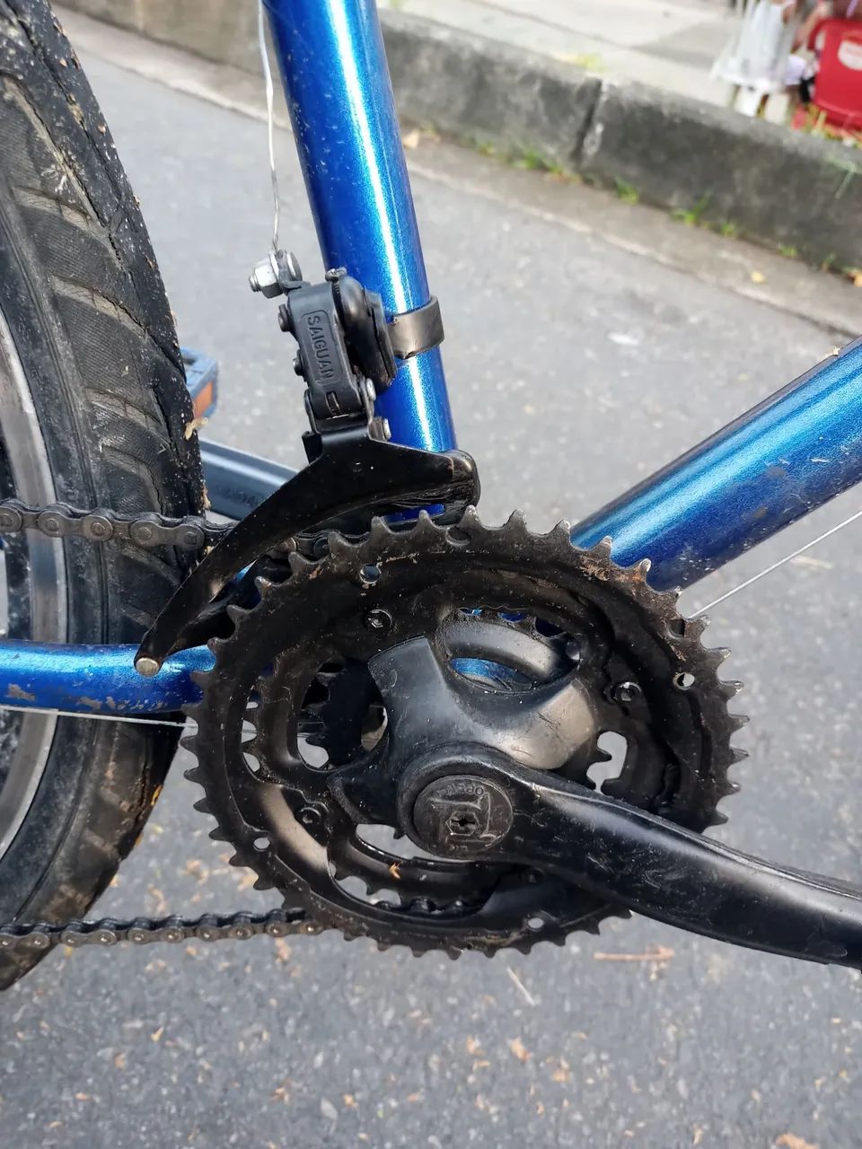 ENTREGO Bicicleta Mountain Bike aro 26 pneu parrudo 21 v confortável pneus novos - Foto 4