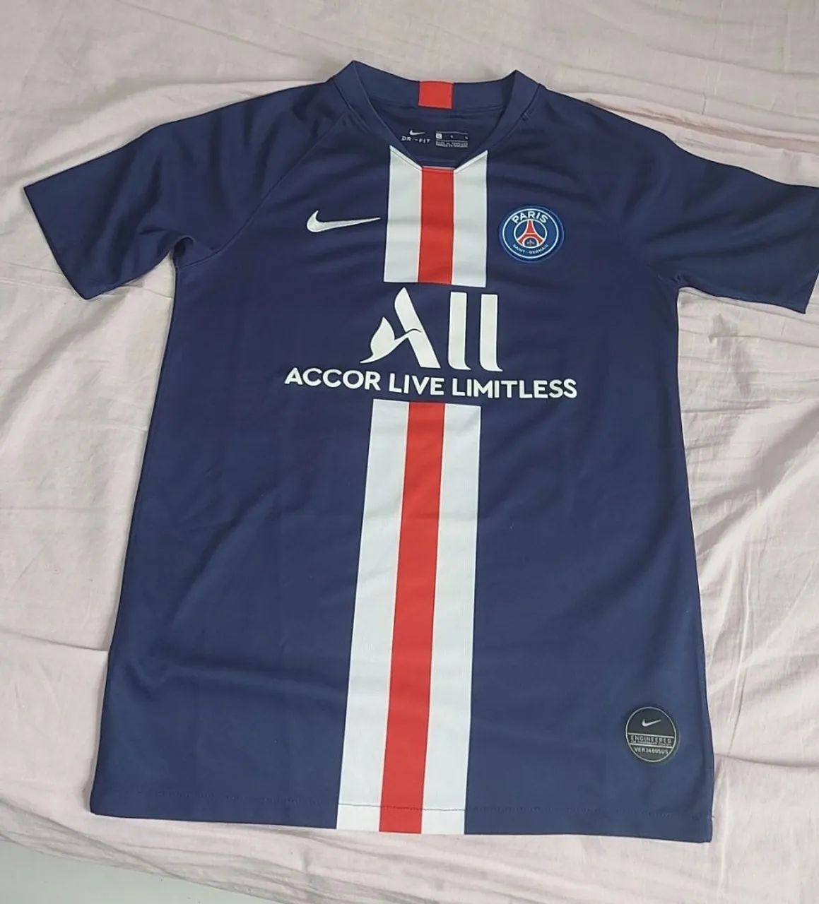 Camisa oficial nike infantil PSG tamanho G - Foto 3