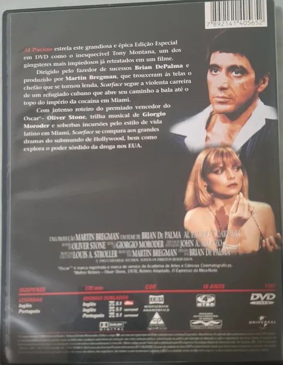 DVD Scarface - Al Pacino - Foto 2