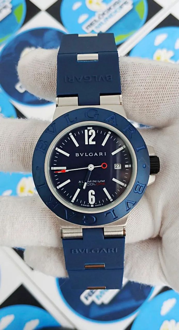 RELÓGIO BVLGARI ALUMINIUM TRICOLORE AUTOMÁTICO  - Foto 6