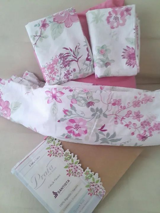 Novos na embalagem!DOIS - Jogo de Lençol Casal Santista (02 tipos - 150 fios e Microleen) - Foto 4