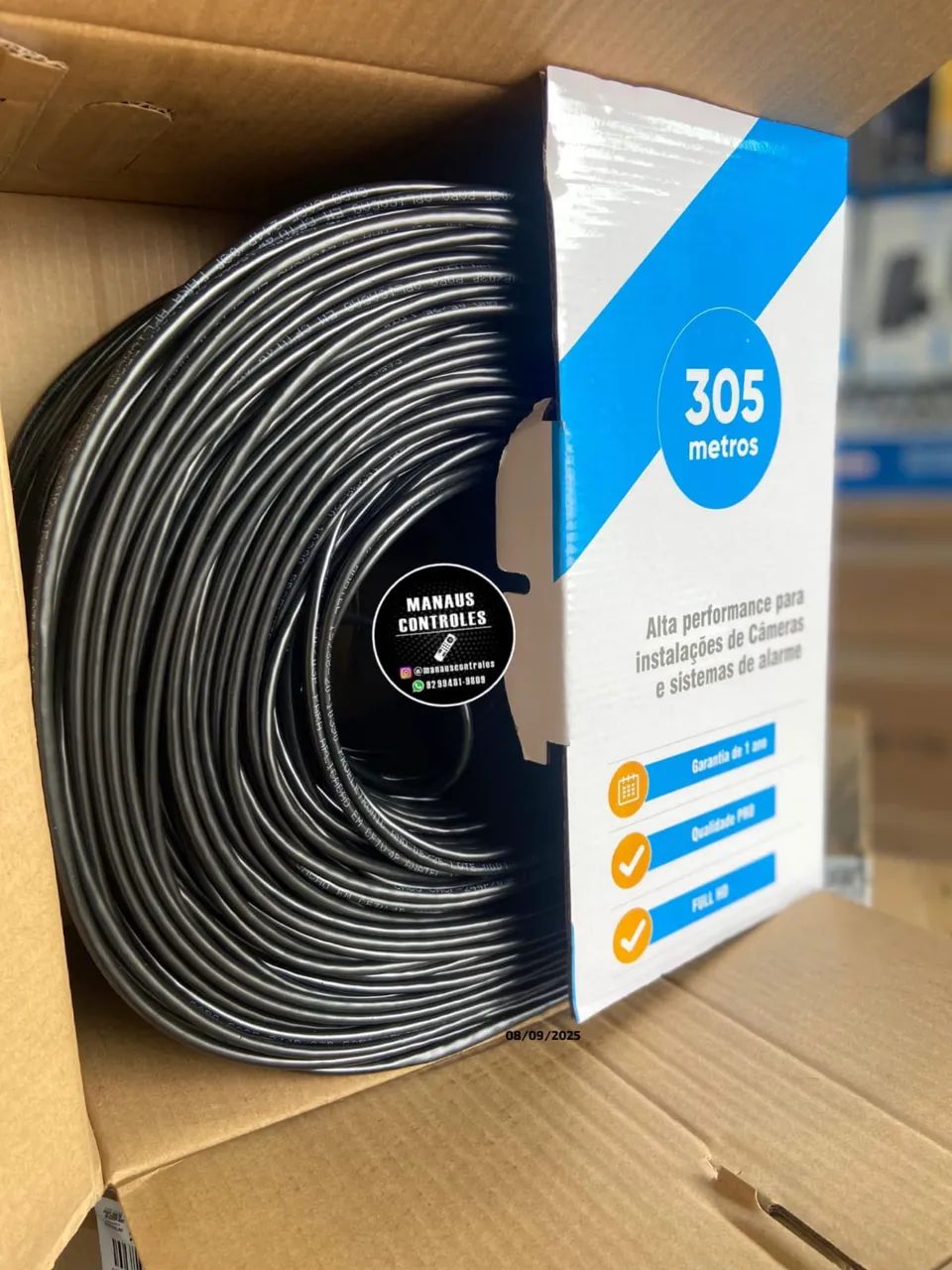 Cabo de rede CFTV caixa ( promoção )