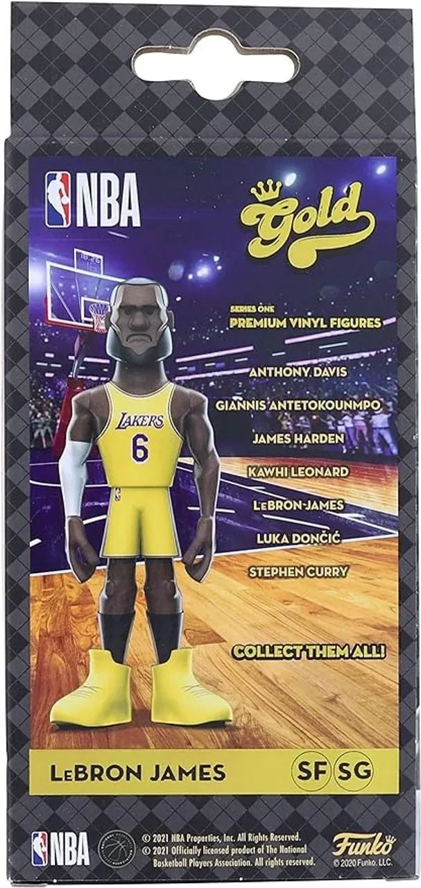 Funko Gold Nba Lebron James Los Angeles Lakers - Foto 4