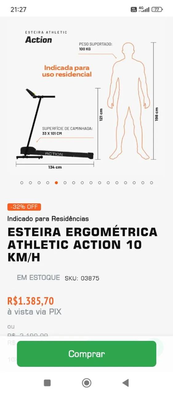 Esteira ergométrica  - Foto 3