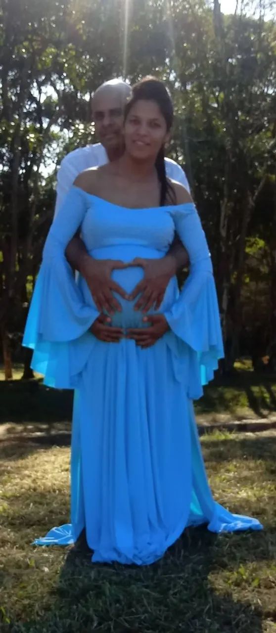 Vestido para ensaio de gestante  - Foto 2