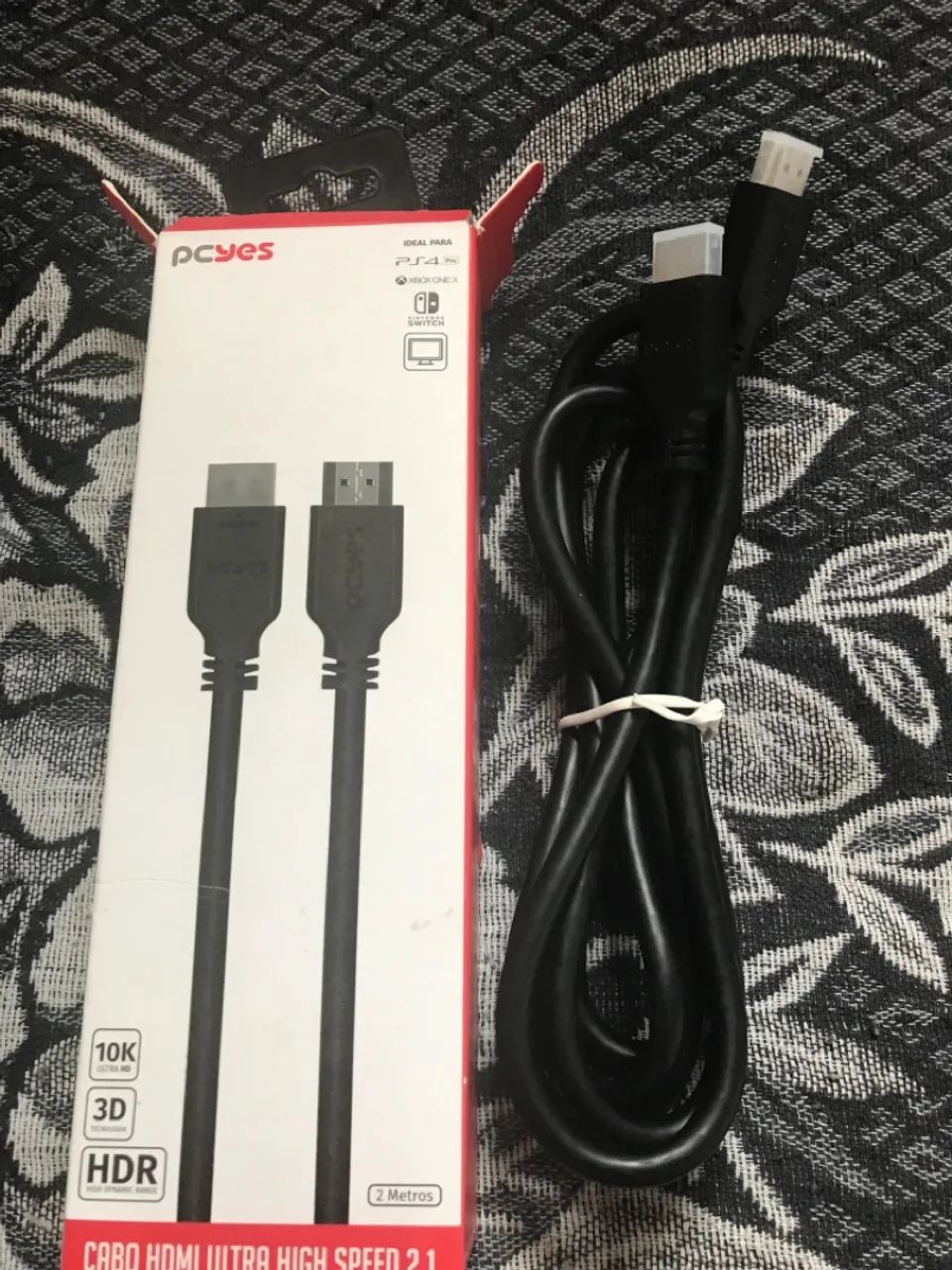 Cabo HDMI Ultra High Speed 2.1 - 2 Metros - PCYES