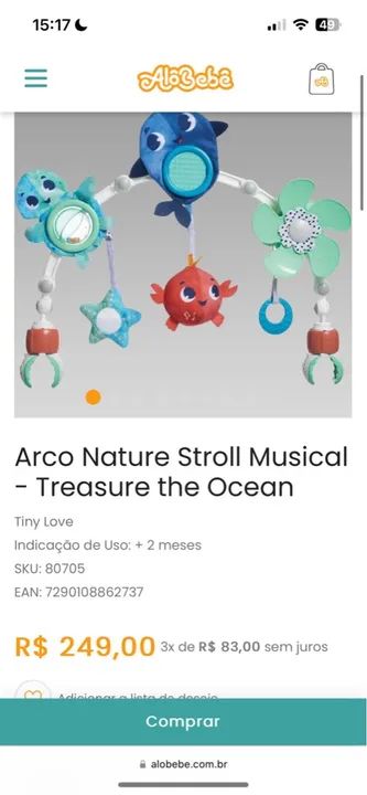 Arco musical oceano Tiny love - Foto 3