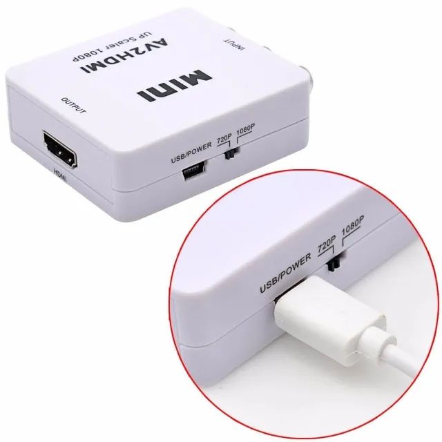 Conversor Av 3 Rca Para Hdmi  - Foto 5