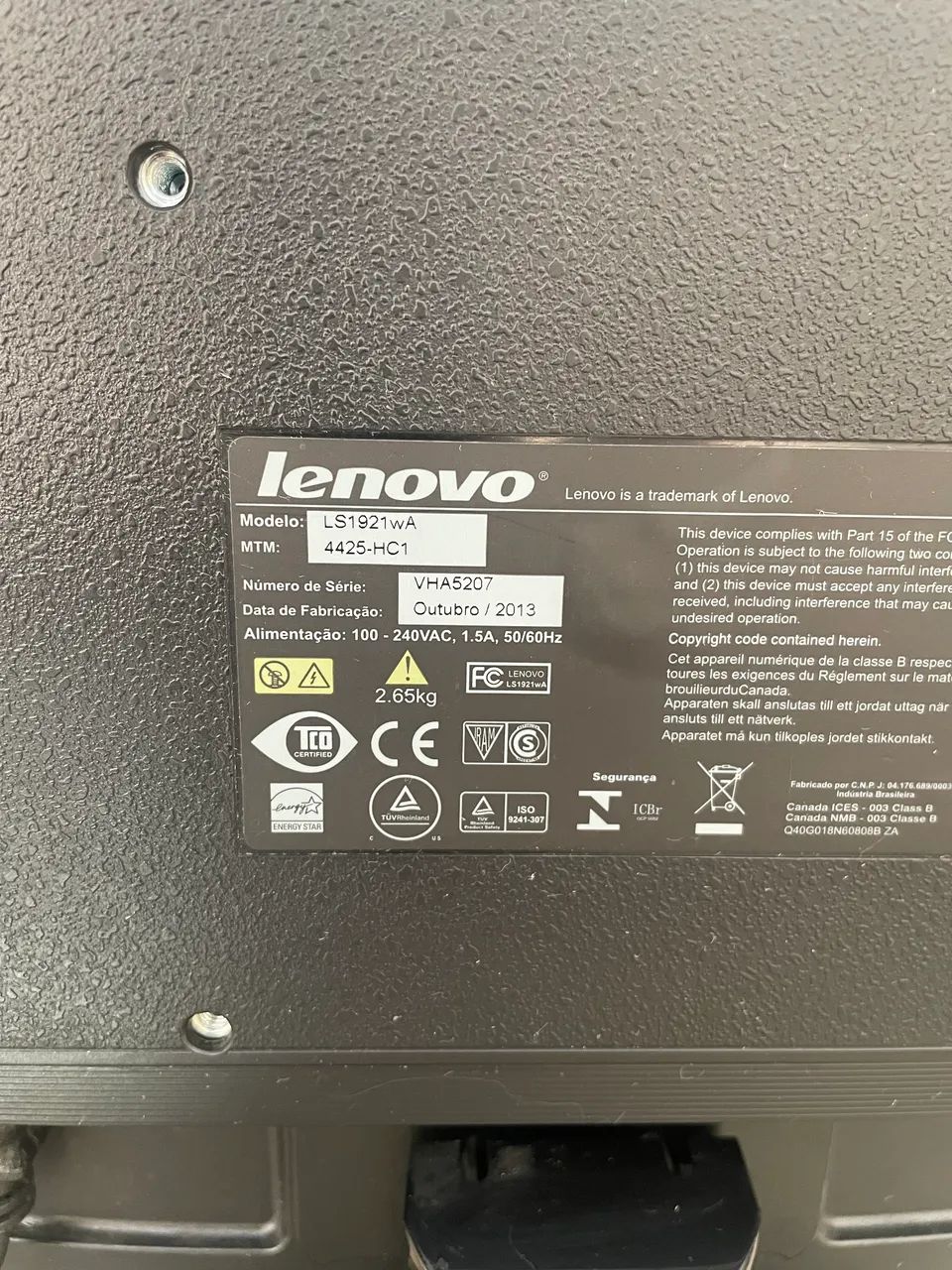 Monitor 19 Polegadas Lenovo Entrada Vga E Dvi Widescreen - Foto 5